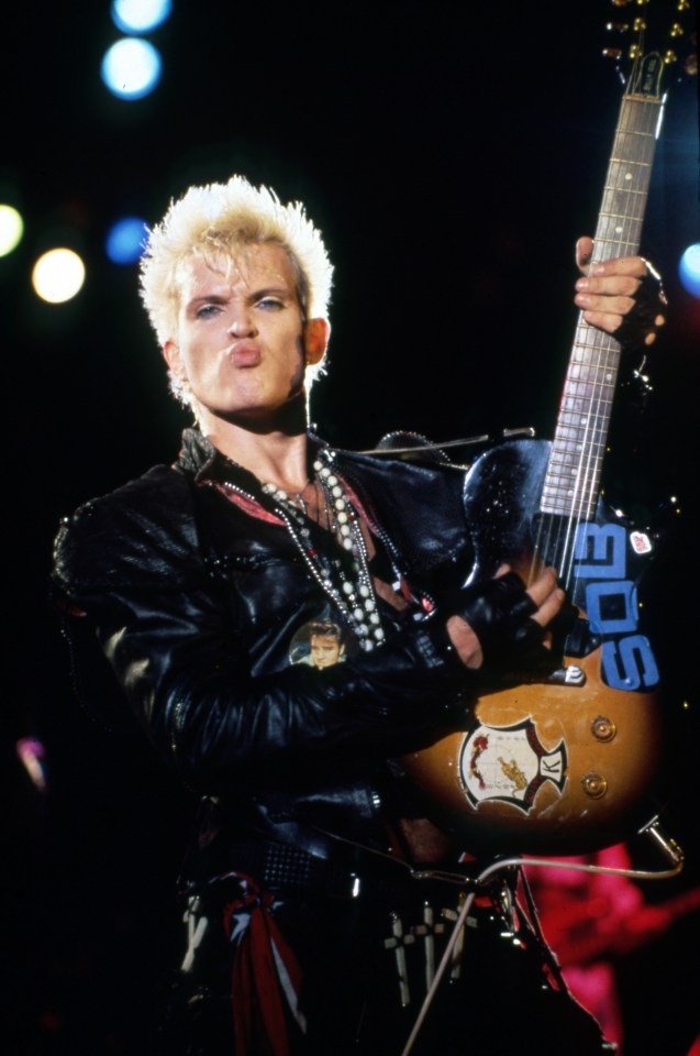 Billy Idol was caught naked on his balcony after smashing up his room