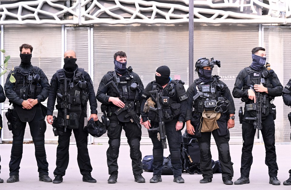 Counter terrorism units are on hand at the Games to look out for any troubling activity