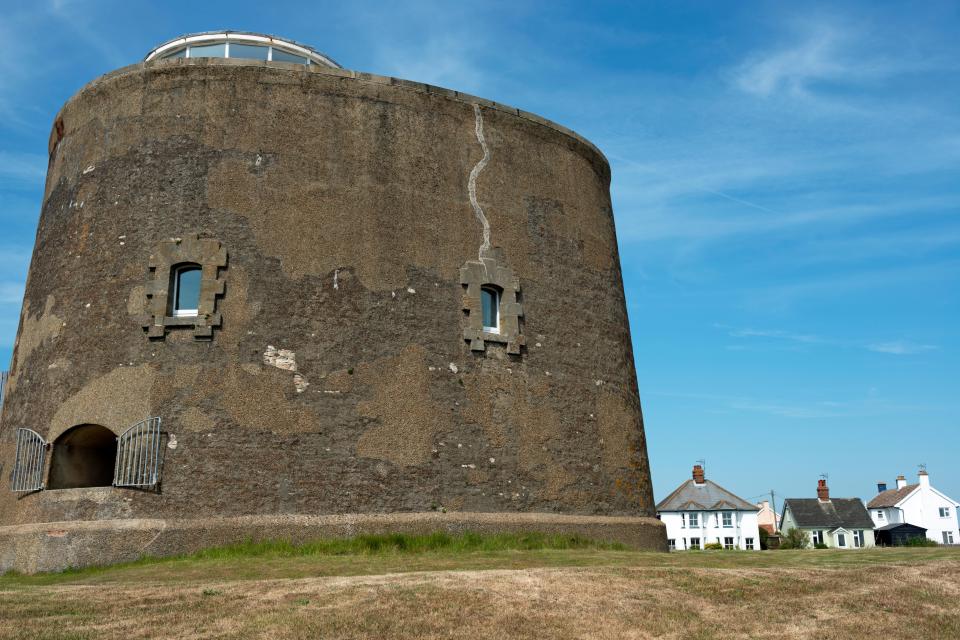 Holidaymakers can book to stay at the Martello Tower - a defensive fort that was built to keep the French navy at bay