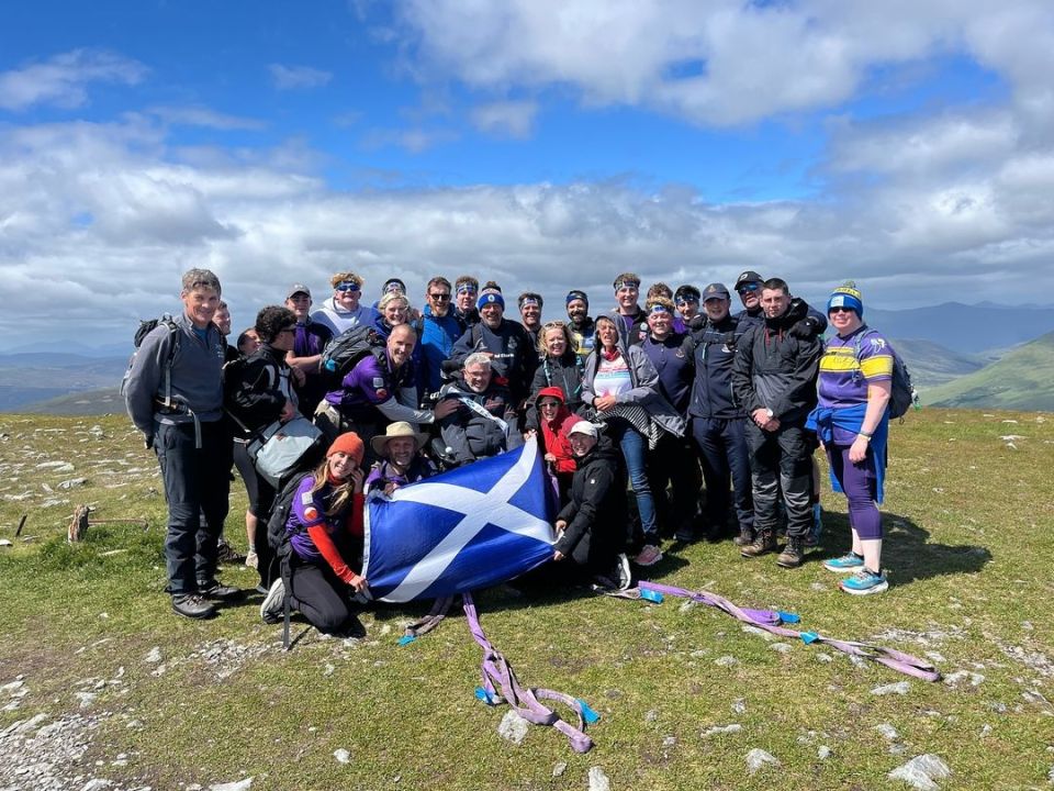 Flatt at the top of Ben Chonzie in Scotland