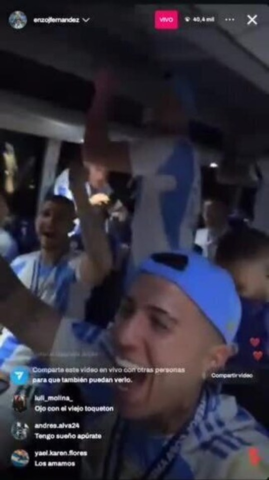 Chelsea have launched an investigation into a clip uploaded to Instagram by Enzo Fernandez