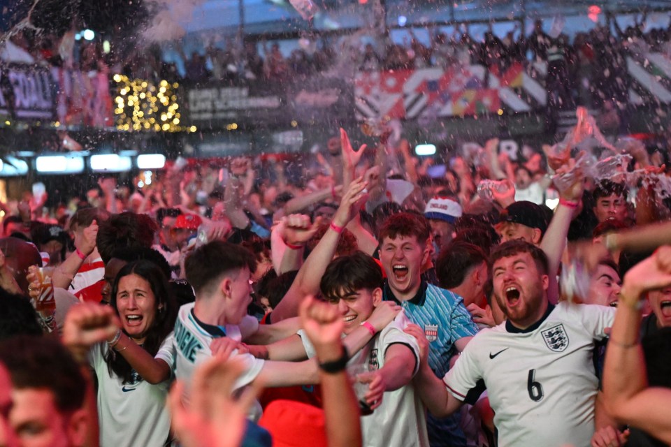 Fans were over the moon in Boxpark Wembley