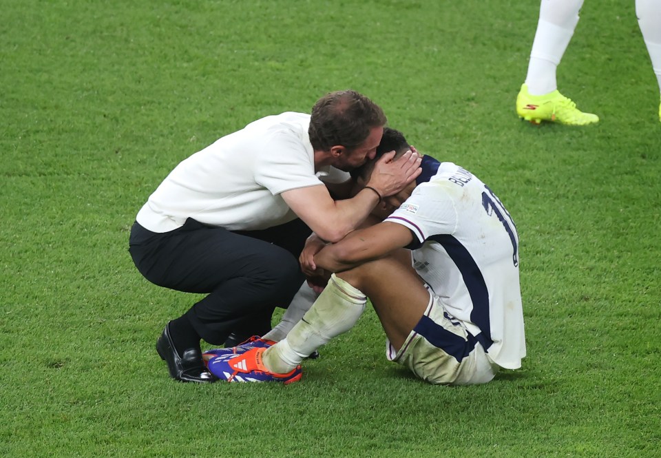 He had to be consoled by Gareth Southgate