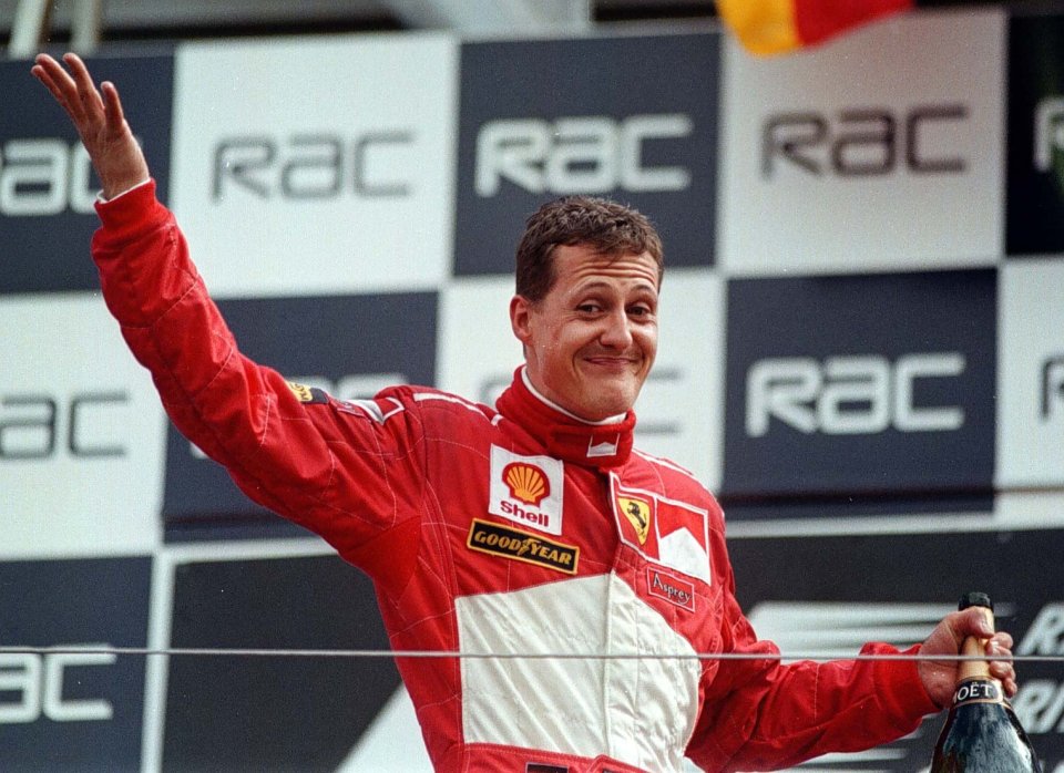 Schumacher won in 1998 while not even on the track