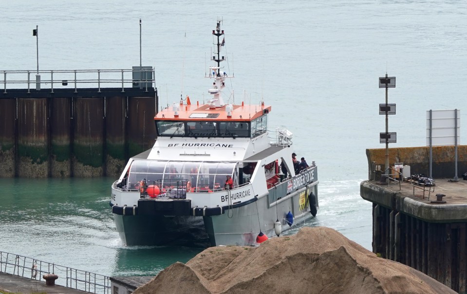 Border Force taking in some illegal migrants today