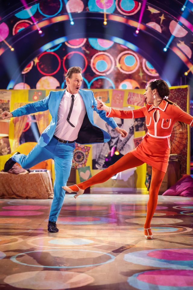 Tony Adams suffered a hamstring injury while dancing in the live show