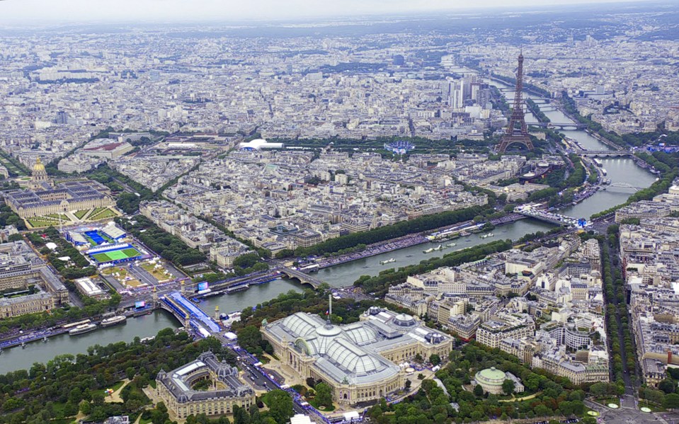 The Seine looked magnificent on Friday evening