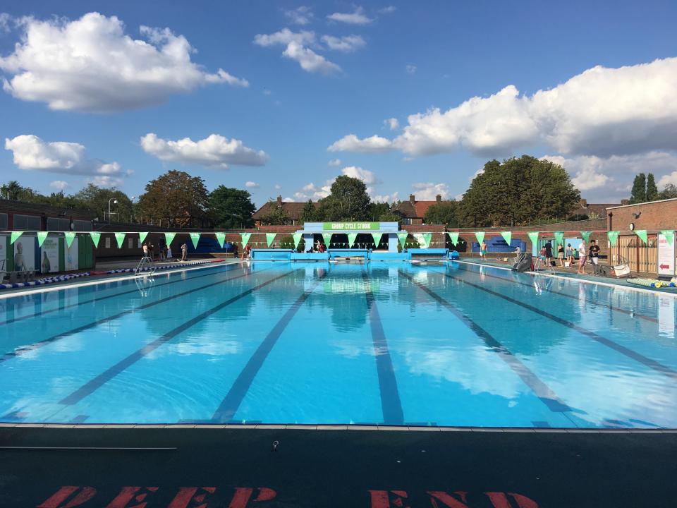 Charlton Lido in South London is home to a huge outdoor Olympic-size swimming pool