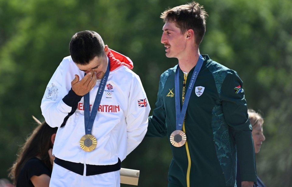 Pidcock was reduced to tears on the podium