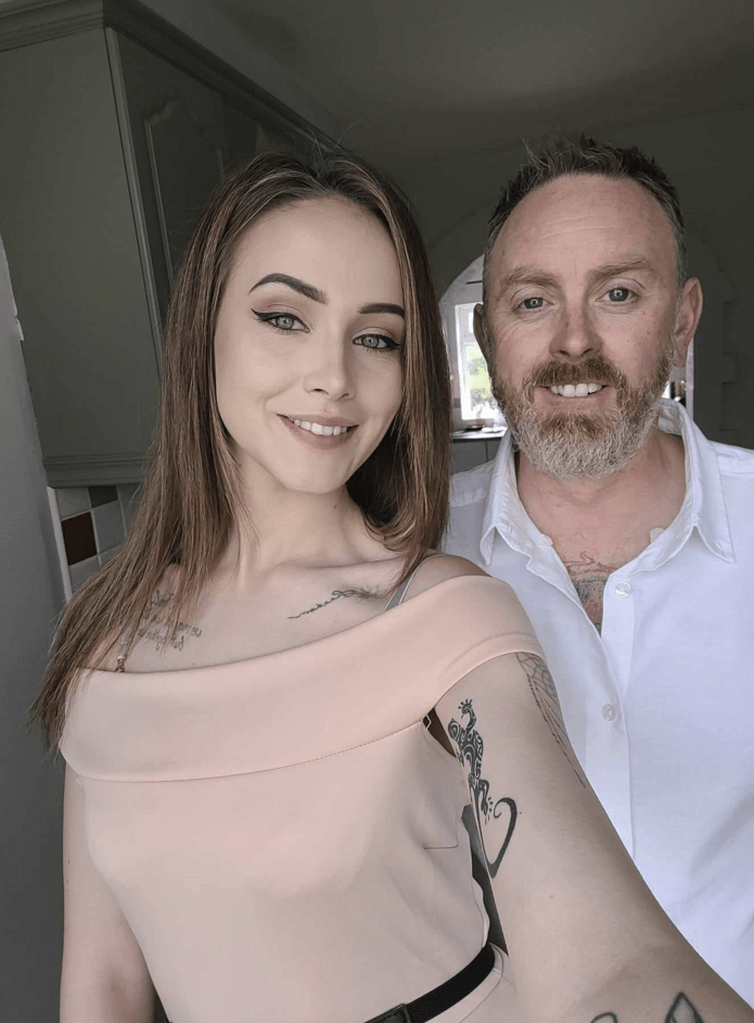 Mikayla Rowat, 25, and Niall Gill, 46, fell in love while working together at a construction firm