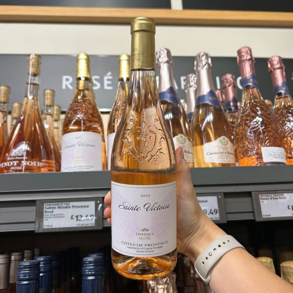 Aldi has seen a surge in sales for rosé wine this Christmas - and their Chassaux et Fils Saint Victoire Provence Rosé is a hit