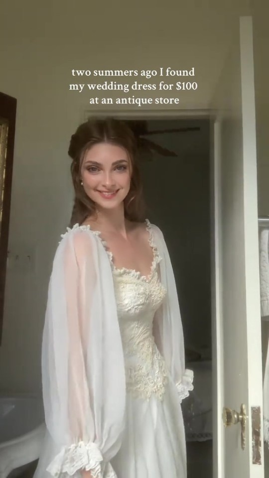 It should be illegal to look this good people cry as bride reveals £77 dress she found in a very unexpected shop, //www.tiktok.com/@.dearelth/video/7386132778099805482