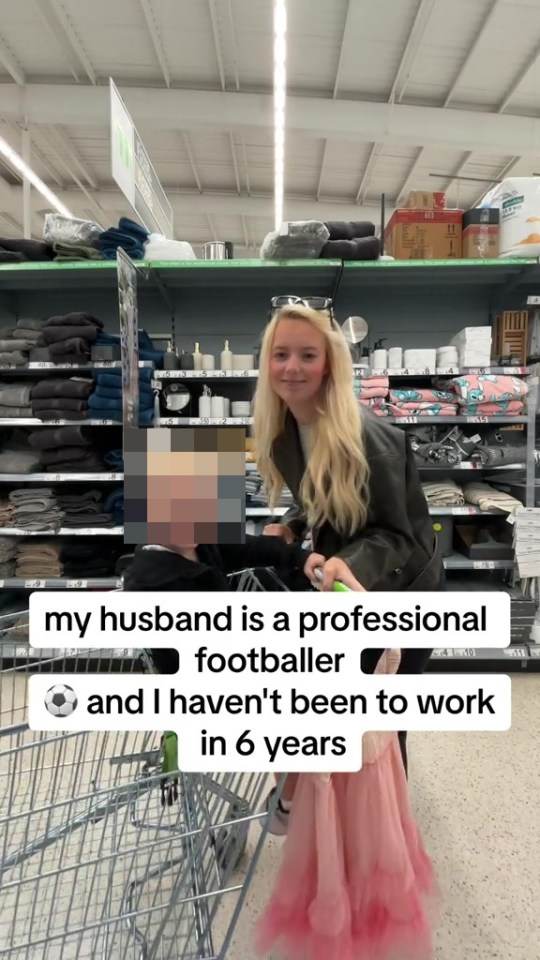 Abbie Guy hasn't worked for six years thanks to her husband playing footie