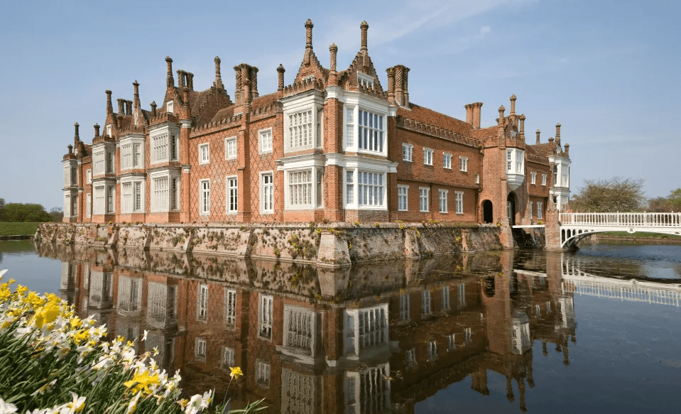 Ralph's family live at the impressive Helmingham Hall in Suffolk