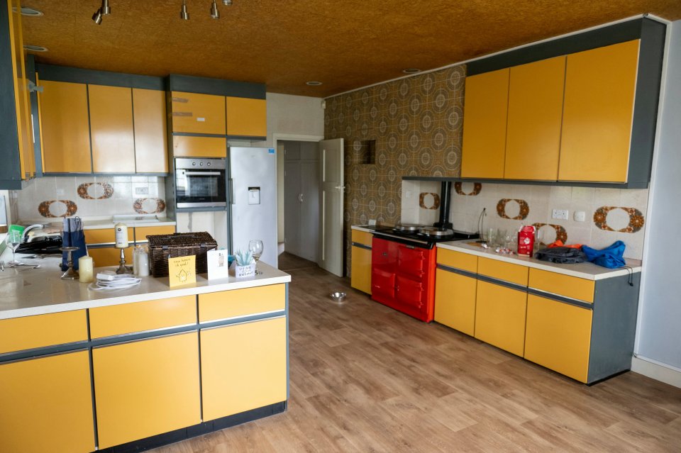 The dated kitchen needs a complete refurb