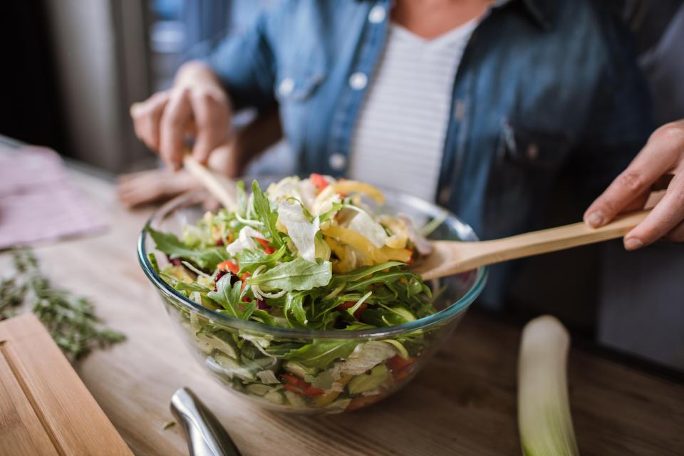 Eating more salad could protect your brain (stock image)