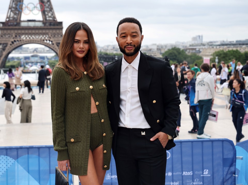 John Legend was joined by wife Chrissy Teigen