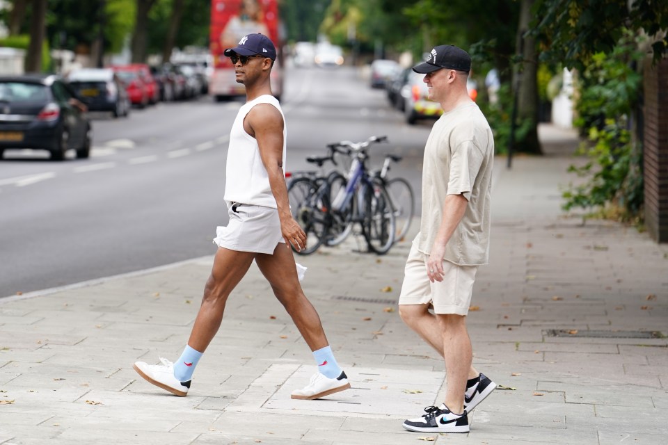 Johannes and Kai were seen chatting as they strolled