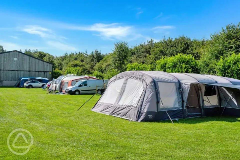 Traditional tent and campervan pitches are also on offer throughout