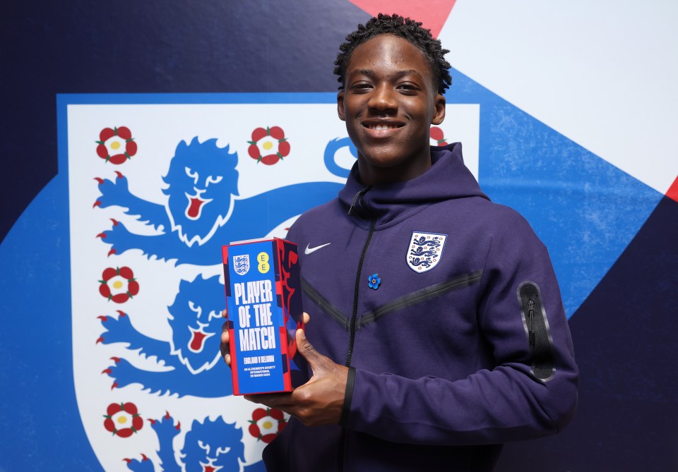  Jordan Hames' brother Kobbie Mainoo was Player of the Match when England played Belgium in March 2024