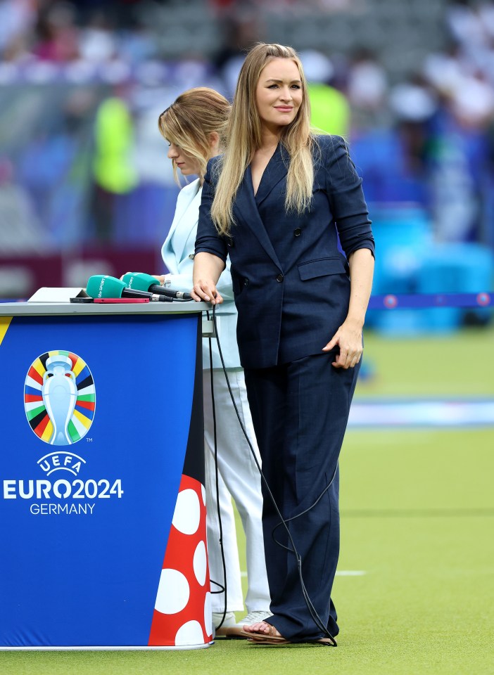 Laura Woods disguised her pregnancy during the Euros