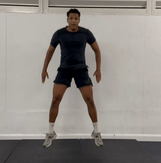 Start in a squat and 'explode' into a jump