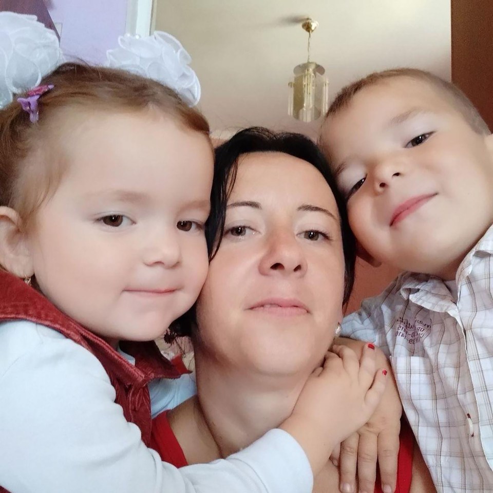 Maksym Simaniuk, 10, his sister Anastasia, nine, and their mother Zoryana Simaniuk, 40, were killed in Putin’s genocidal strike on Kyiv, Ukraine