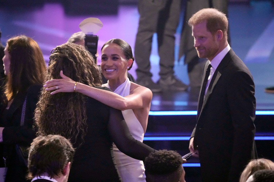 The pair were greeted as they arrived at the event