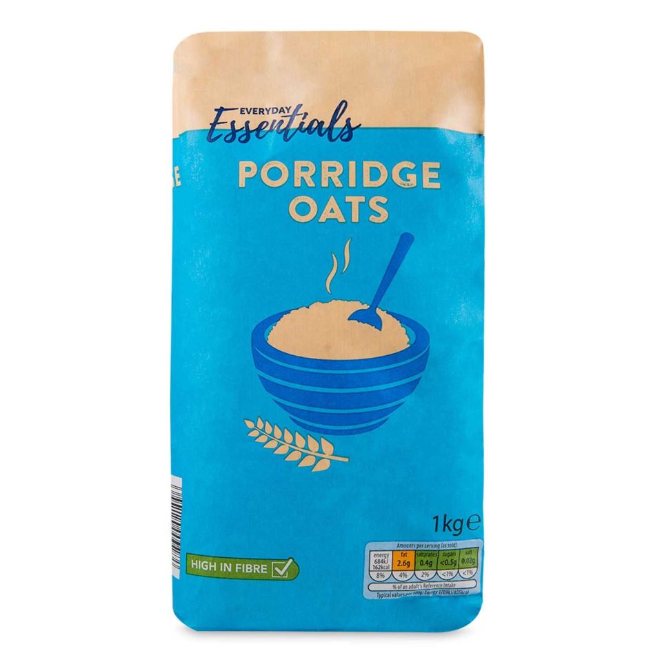 Aldi is swapping plastic for paper for its porridge oats