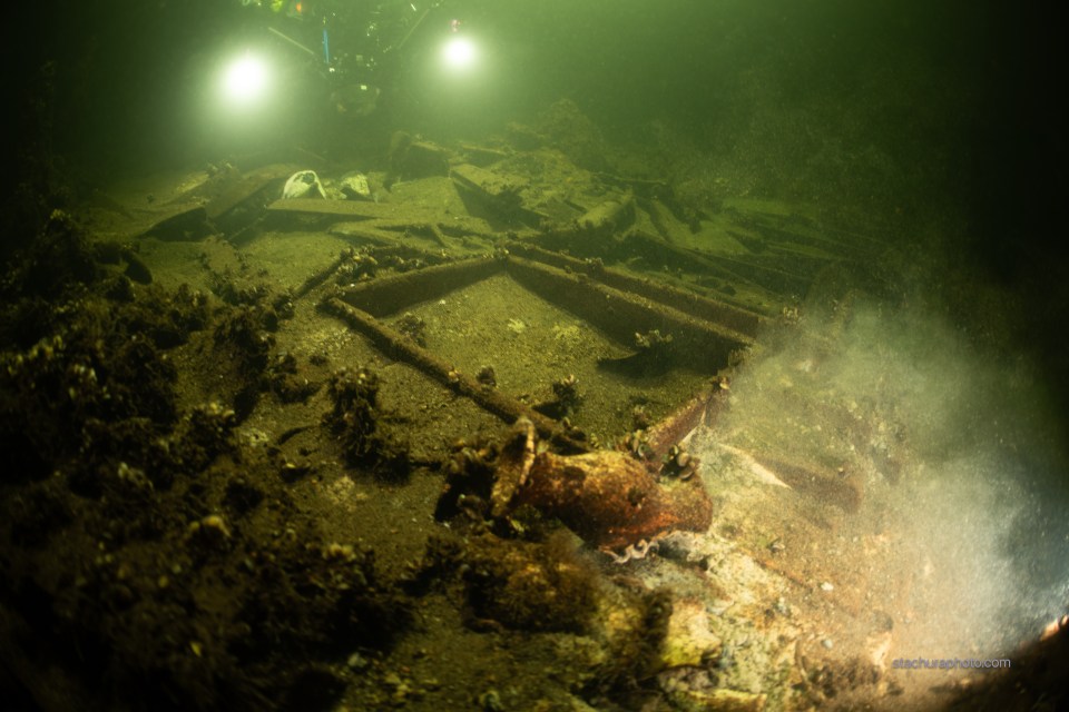 The private Baltictech group of divers which searches for shipwrecks on the Baltic seabed made the discovery on July 11