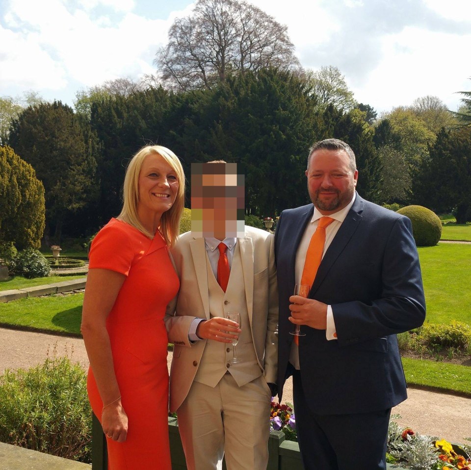 Christopher Barton with his wife Janine and their 21-year-old son