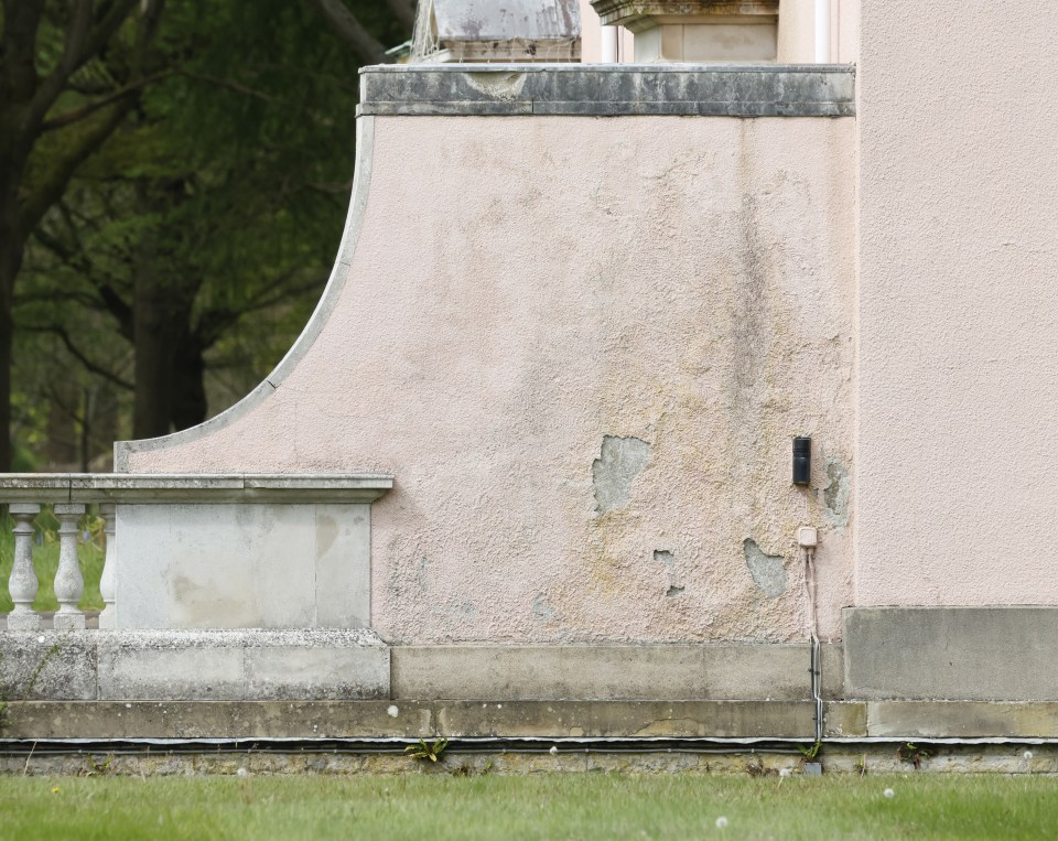 The exterior of Royal Lodge is said to be 'crumbling' and in need of repair