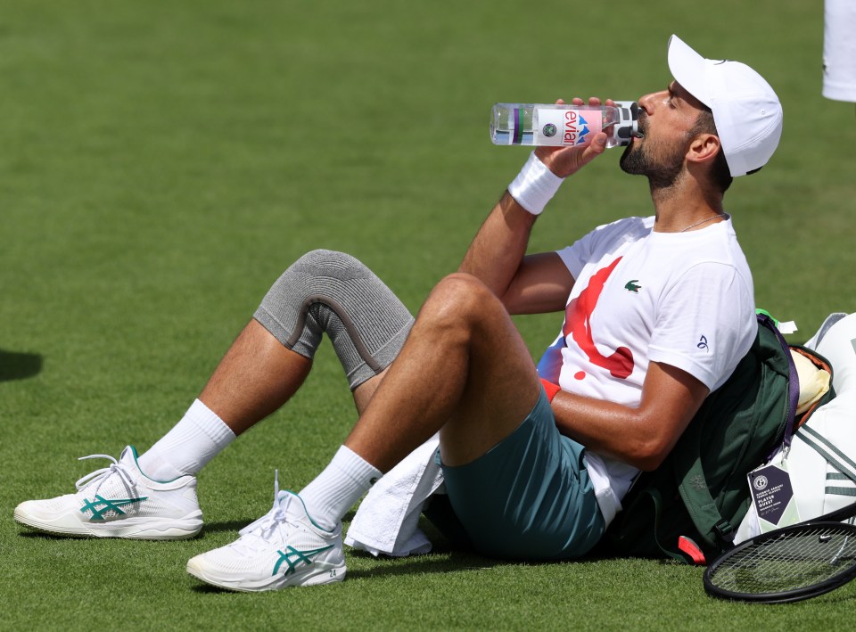 Novak Djokovic believes in the powers of pyramid water