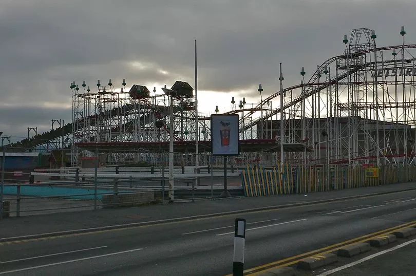 Ocean Beach amusement park in Rhyl now sits abandoned