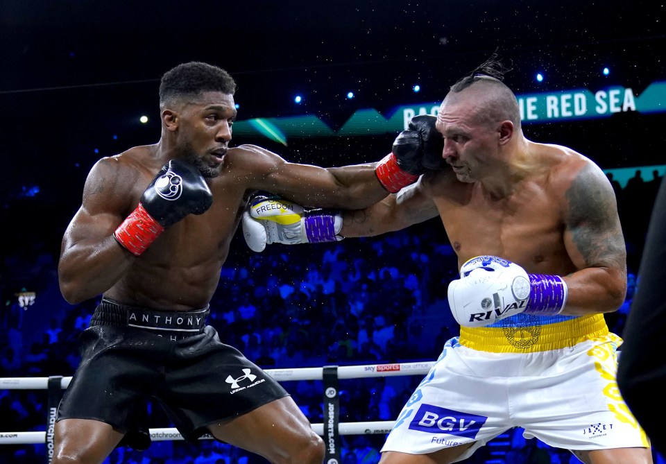 Anthony Joshua twice lost to Oleksandr Usyk