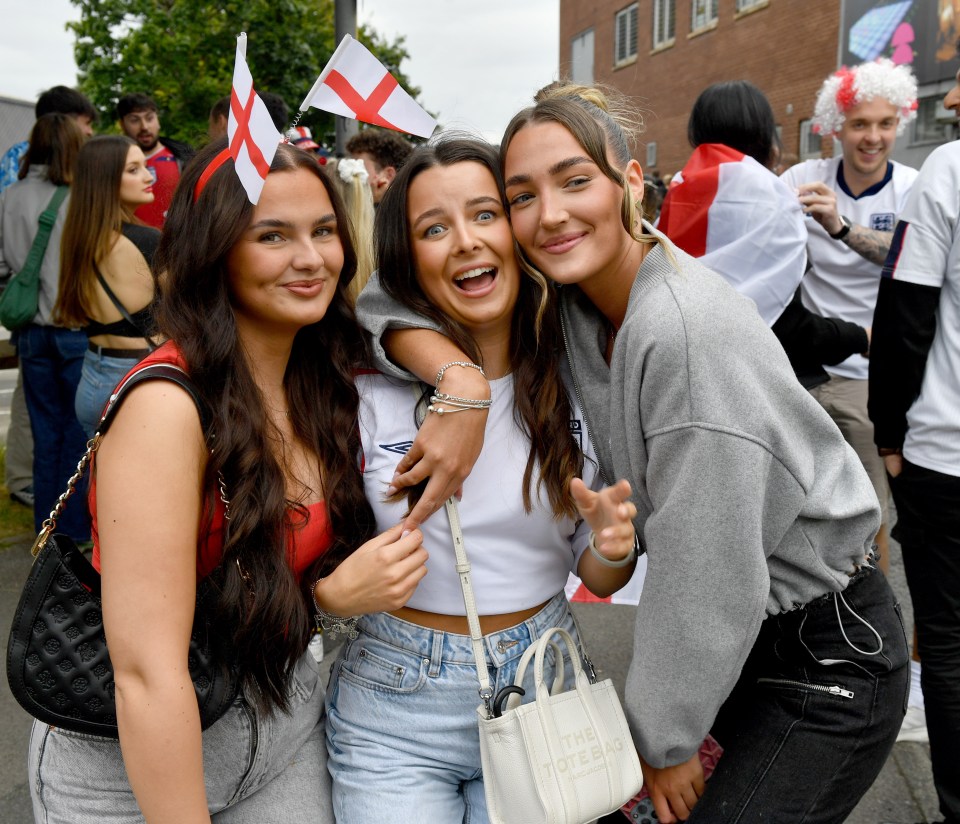 Three fans in Manchester