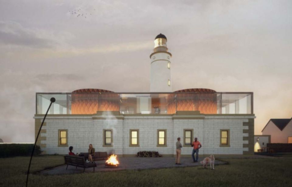 Plans include existing lighthouse buildings being turned into a bar and a cafe