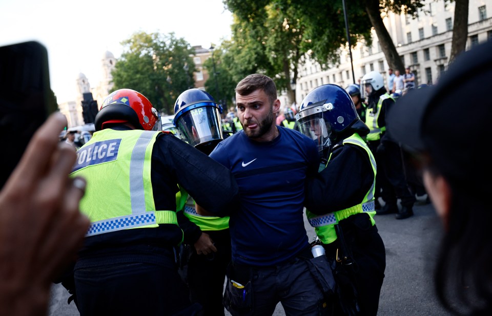 Cops and rioters in the capital