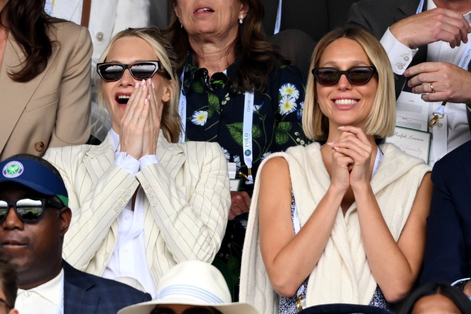 Poppy Delevingne and Princess Maria-Olympia of Greece and Denmark were excited by the action