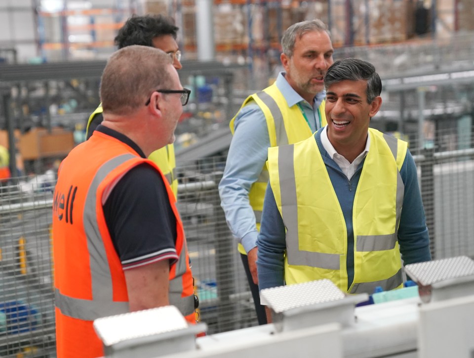 He spoke to staff during a visit to Well Healthcare Supplies, a pharmaceutical packing and distribution centre in Stoke-on-Trent, Staffordshire