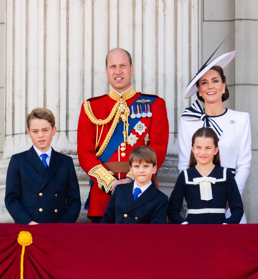 Princess Kate appeared on the Buckingham Palace balcony at Trooping the Colour with her family