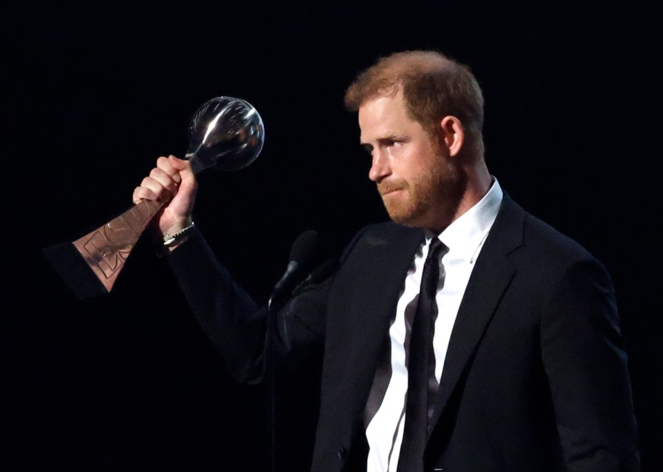 Harry collects the war hero gong, which critics argue he did not deserve