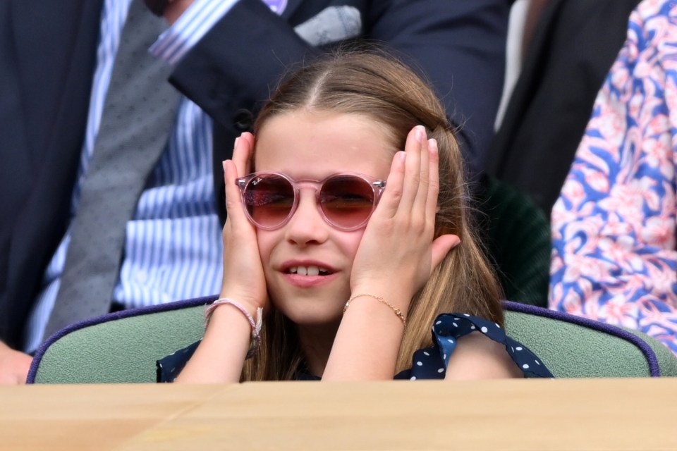 Charlotte  appeared to thoroughly enjoy the match