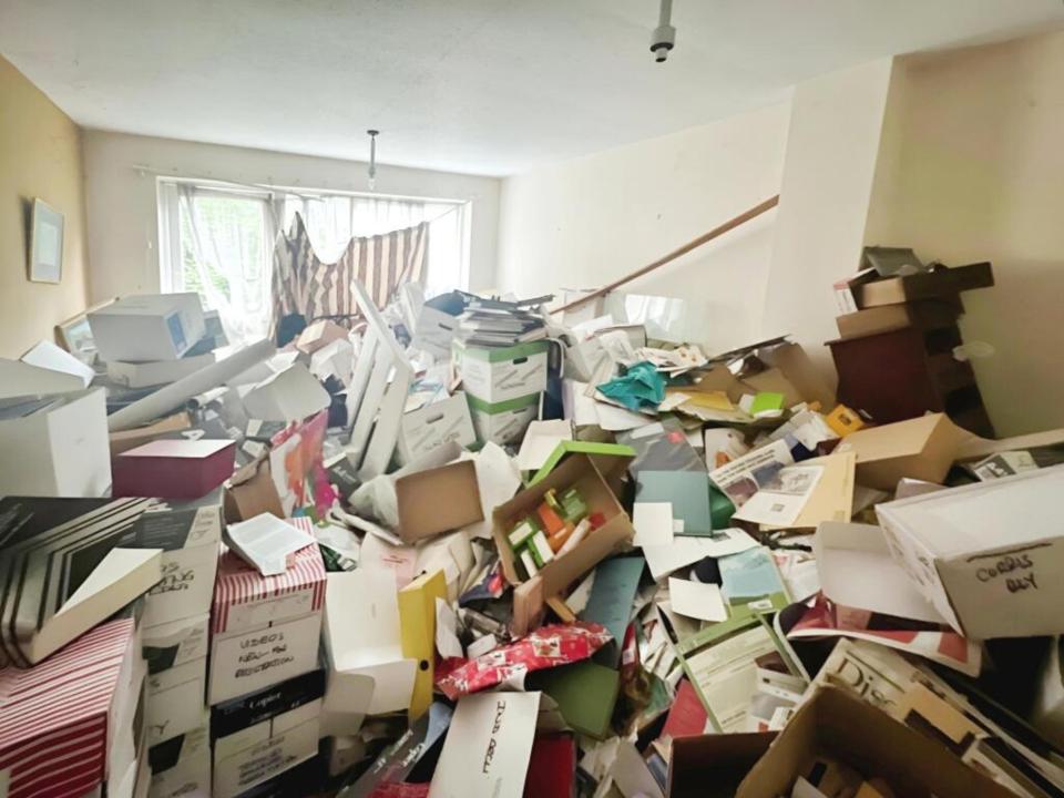 The three-storey property in Coundon is a shocking hoarder's nest