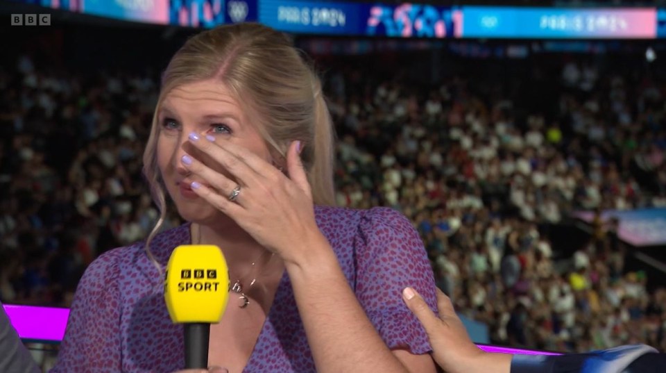 Rebecca Adlington broke down in tears after Peaty missed out on another gold