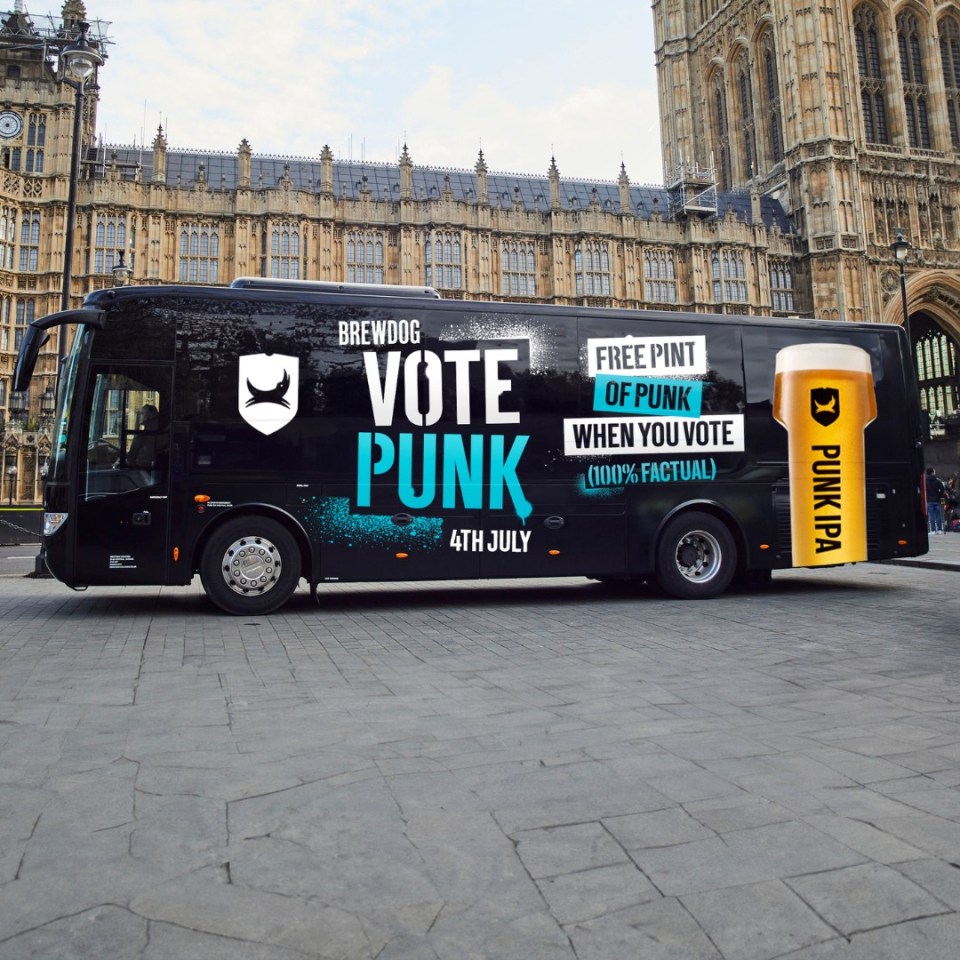 It is part of BrewDog's Vote Punk initiative to encourage Brits to exercise their electoral rights