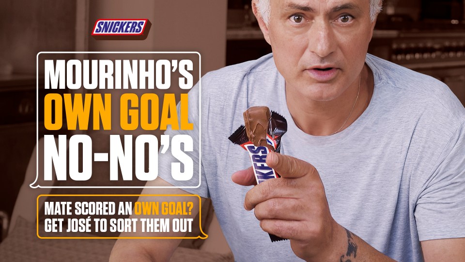 An AI José Mourinho reacts to fans after they share everyday mistakes