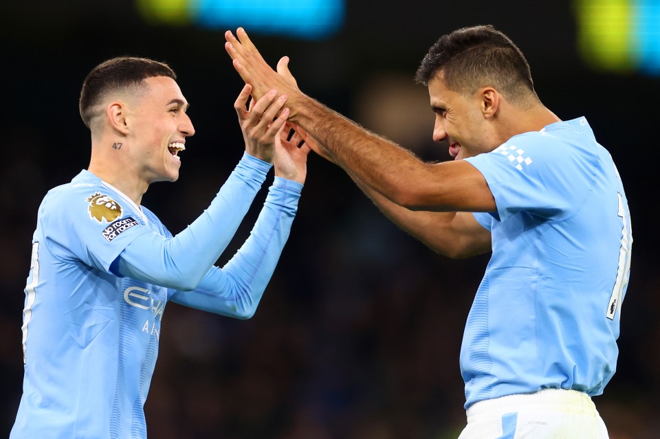 Phil Foden and Rodri know each other well from playing their club football at Man City