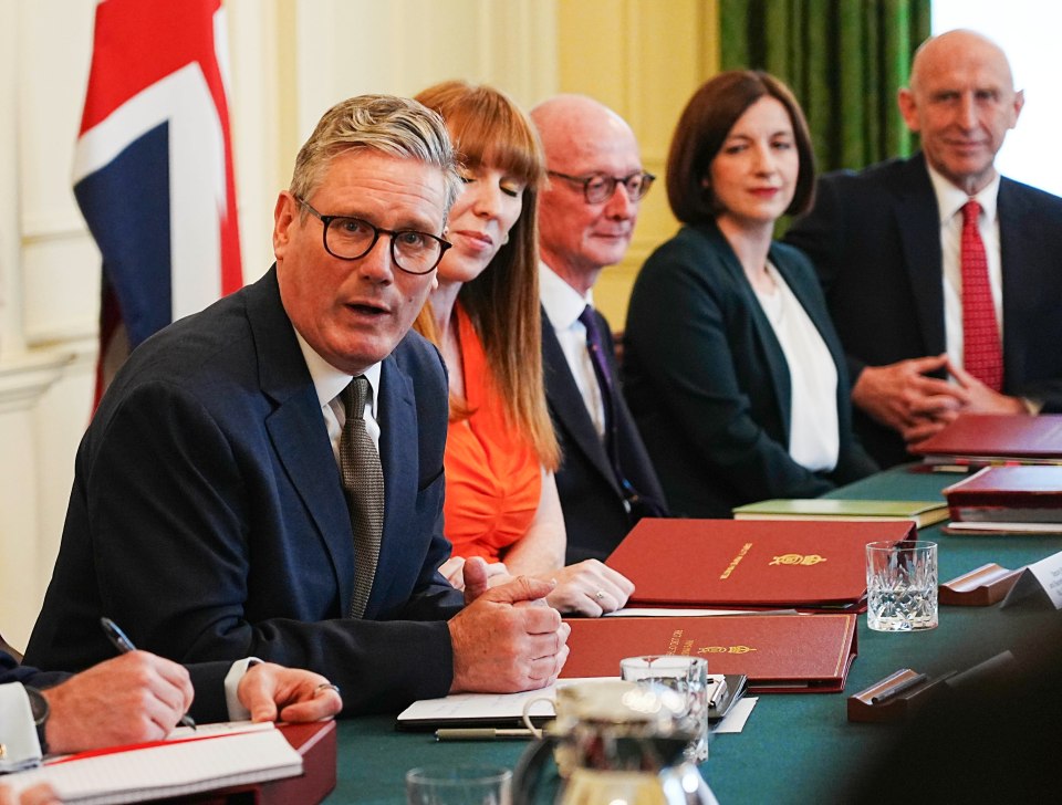 Sir Keir Starmer opened the meeting by telling ministers: 'We have a huge amount of work to do'