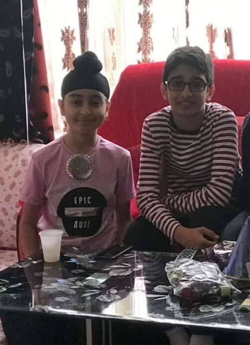 Dilveer's (left) sister Ravleen has organised a GoFundMe for Sajawal's family (right)